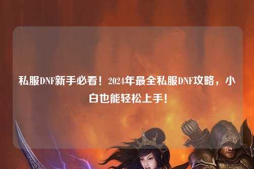 私服DNF新手必看！2024年最全私服DNF攻略，小白也能輕松上手！